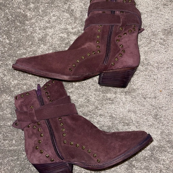 Free people suede studded booties - Picture 2 of 3